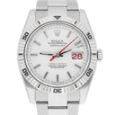 Rolex Datejust Turn-O-Graph 36mm White Dial Fluted Bezel Oyster Watch 116264