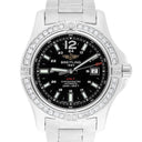 Breitling Colt A1738811/BD44 Black Dial Custom Diamond Bezel Stainless Steel Watch