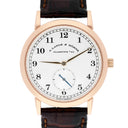 A. Lange & Söhne 206.032 / LSLS2064AD Argenté Dial Black Leather 18K Pink gold Watch