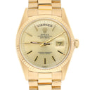 Rolex Day-Date 18038 36mm Champagne Dial With President Yellow Gold Bracelet Watch