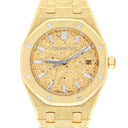 Audemars Piguet Royal Oak Frosted Gold 77450BA.GG.1361BA.01 34mm Yellow Gold Crystal Sand Dial 18K Yellow Gold Watch