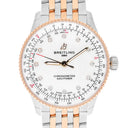 Breitling Navitimer U17327211A1U1 36mm White MOP Diamond Dial Stainless Steel & Rose Gold Watch