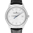 Jaeger-LeCoultre Master Control Date 176.8.40.S Q1548420 Silver Dial New Leather Strap Stainless Steel Watch