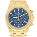Audemars Piguet Royal Oak 26320ba.oo.1220ba.02 41mm Blue Chronograph Dial Yellow Gold Watch - 2017