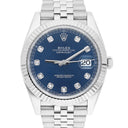 Rolex Datejust 126334-0016 41mm Blue Diamond Dial Jubilee Bracelet Stainless Steel Watch