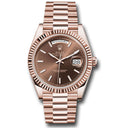 Rolex Day-Date 40 Chocolate Dial 18K Everose Gold 228235-0053 President Automatic Men's  Watch  2024