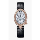 Breguet Reine De Naples Rose Gold 8928BR51944D00D3L Mother-Of-Pearl Black Leather Watch 2024