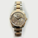 Rolex Datejust Sundust Diamond Dial 41mm Oyster Band 126301-0007 SS  / RG Watch MINT 2021