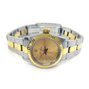 Rolex Oyster Perpretual 26mm 67193 Stainless Steel & Yellow Gold Watch Champagne Index Dial