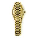 Rolex Day Date 36mm 18038 President Yellow Gold Watch Pave Diamond Dial