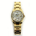 Rolex Day Date 36mm 118208NR Oyster Yellow Gold Watch MOP Roman Dial