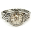 Rolex Lady-Datejust 179384 Jubilee 26mm Stainless Steel Watch Silver Diamond Dial