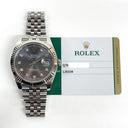 Rolex Datejust 41mm 126334 Stainless Steel Jubilee  Watch Slate Grey Diamond Dial 2018