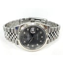 Rolex Datejust 41mm 126334 Stainless Steel Jubilee  Watch Slate Grey Diamond Dial 2018