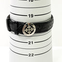 Patek Philippe World Time 5575G-001 White Gold with Black Leather Watch Black Dial 2015