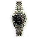 Rolex Datejust 36 Black Dial Fluted White Gold Bezel 126234  Stainless Steel Jubilee Watch 2020