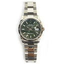 Rolex Datejust 36mm Stainless Steel Watch 126234-0048 Green Palm Index Dial Oyster Bracelet MINT 2021