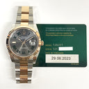 Rolex Datejust 41mm 126331 Stainless Steel/Rose Gold Oyster Watch Wimbledon(Grey)  Roman Dial 2023