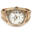 Rolex Day-Date 40mm 228235-0032 Presidential Rose Gold Watch White Roman Dial 2024