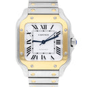 Cartier Santos W2SA0016 Two Tone Yellow Gold Automatic Watch 35mm Mid-Size