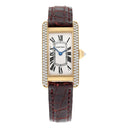 Cartier Tank Americaine Yellow Gold Diamond Ladies Watch WB701251