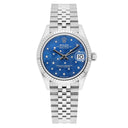 Rolex Datejust 31mm Azzurro-Blue Floral-Motif Diamond Dial Jubilee 278274 Unworn