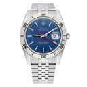Rolex Datejust 116264 Turn-0-Graph 36mm White Gold Blue Dial Watch