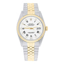 Rolex Datejust 36mm Two Tone White Diamond Dial Jubilee 16233 Complete 1992