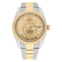 Rolex Sky-Dweller Champagne 326933 Stainless Steel and Yellow Gold Watch B/P