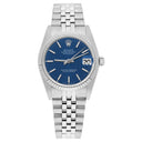 Rolex Datejust 31mm 68274 Blue Stick Dial Stainless Steel Watch W/G Bezel Circa - 1991