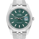 Rolex Datejust 41 126300-0022 Steel Green Motif Index Dial Mens Jubilee Watch Unworn