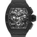 Richard Mille RM 011 Black Phantom PVD Ceramic Carbon Rubber Watch Complete