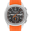 Patek Philippe 5968A Aquanaut Chronograph Orange Band Mens Watch Box/Papers