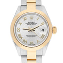 Rolex Lady Datejust 279163 Stainless Steel and Yellow Gold with Silver Roman Dial Ladies Watch