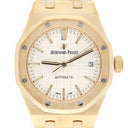 Audemars Piguet Royal Oak Selfwinding 15450BA.OO.1256BA.01 37MM White Index Dial Yellow Gold Watch UNWORN
