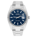 Rolex Datejust 126334 Stainless Steel 41mm Blue Index Dial Complete MINT 2021
