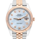 Rolex Datejust 41mm 126331 Steel & Rose Gold Mother of Pearl Diamond Dial