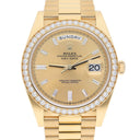 Rolex Day Date 40 Presidential 228348RBR-0002 Yellow Gold Factory Diamond Dial Bezel