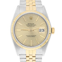 Rolex Datejust 36mm Two Tone Champagne lndex Dial Jubilee 16013 Circa 1986 Complete