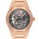 Girard Perregaux Laureato Skeleton Openworked Rose Gold Bracelet 81015 Watch B/P