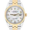 Rolex Datejust 36 mm 126233 White Mother of Pearl Dial Two Tone Jubilee Watch