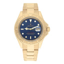 Rolex Yacht-Master 40mm Yellow Gold Blue 16628 Original Papers and Service Card