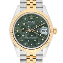 Rolex Datejust 31mm 278273-0032 Stainless Steel and Yellow Gold with Green Floral Diamond Dial 2023