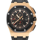 Audemars Piguet 26401RO.OO.A002CA.02 Royal Oak Offshore Black Dial Black Leather