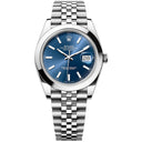 Rolex Datejust 41mm 126300-0002 Jubilee Stainless Steel Watch Blue Index Dial 2024