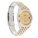 Rolex Datejust 41MM 126333-0012  Fluted Bezel Champagne Diamond Dial Jubilee Two Tone Watch 2024