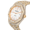 Audemars Piguet Royal Oak Self-winding 15400 Indiex Dial Rose Gold Iced Out Mens Watch