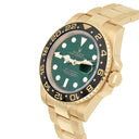 Rolex GMT-Master II 40mm 116718 Oyster Stainless Steel Yellow Gold Green Dial Watch