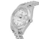 Rolex Day-Date II 218239-0006 41mm White Gold Silver Diamonds Dial - 2010