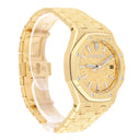 Audemars Piguet Royal Oak Frosted Gold 77450BA.GG.1361BA.01 34mm Yellow Gold Crystal Sand Dial 18K Yellow Gold Watch
